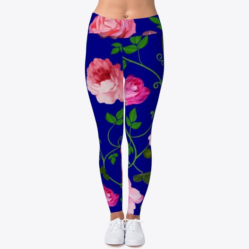 Roses on vines and butterfly