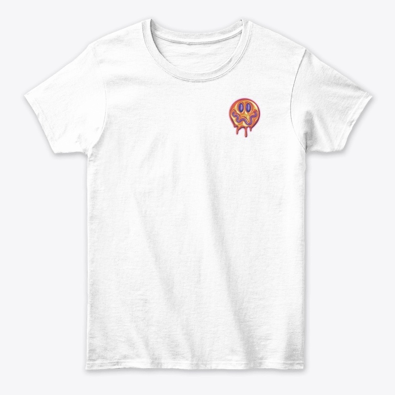 Trippy Smiley Face Print
