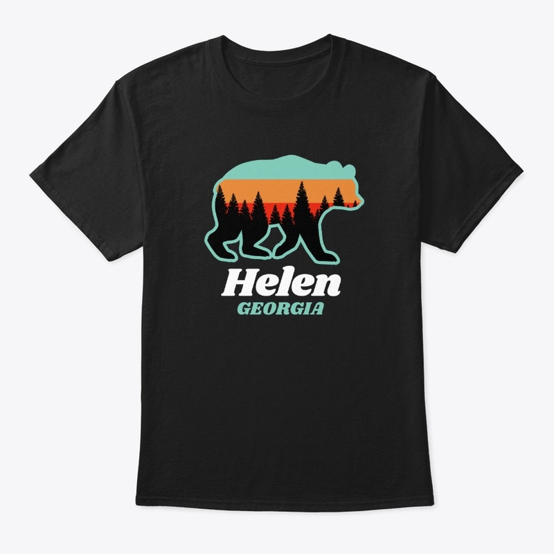 Helen Georgia Bear Hiking Camping Retro