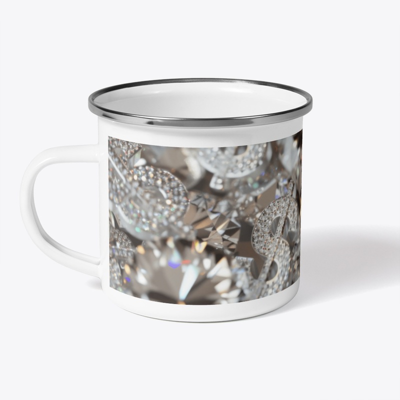 Glittering Gains: The Diamond Dollar Mug