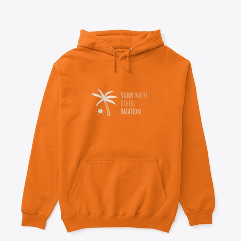 Study Where Others Vocation Safety Orange T-Shirt Front