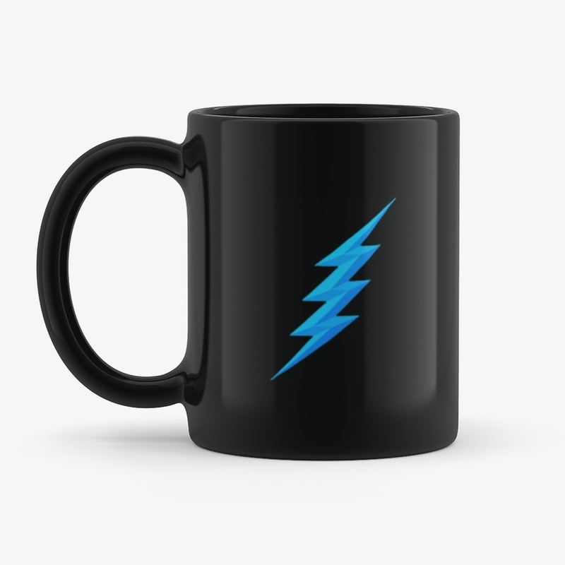 Blue Lightning Bolt Mug