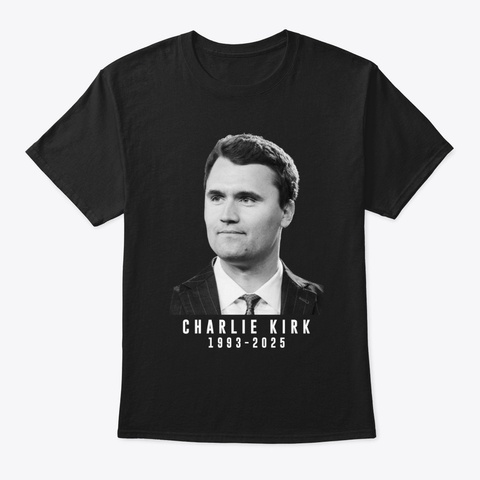 Charlie Kirk Black Camiseta Front