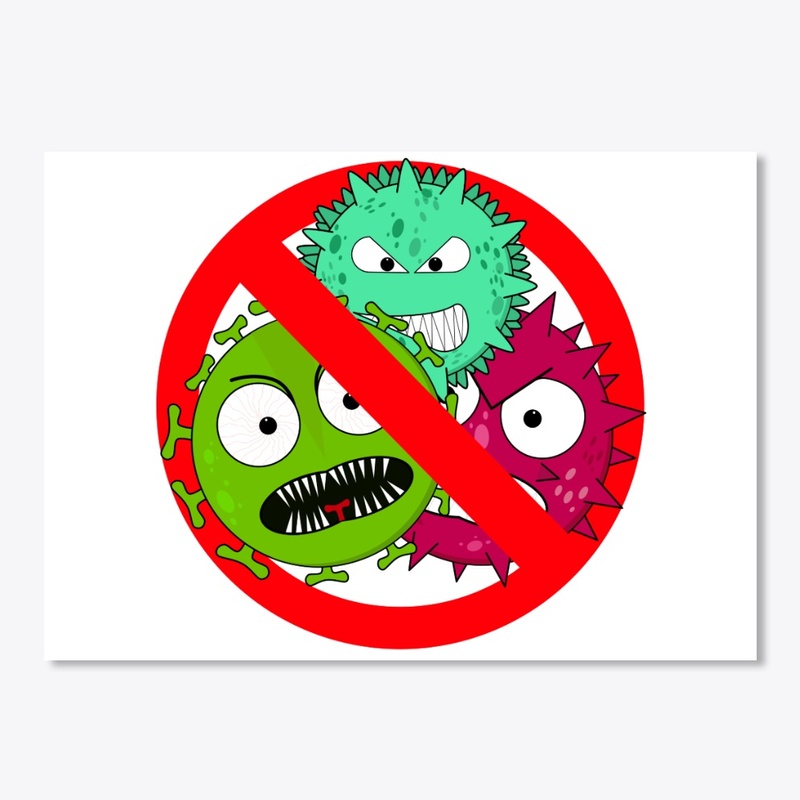 Virus free zone sign