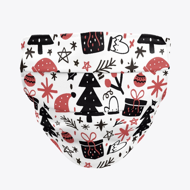 Christmas Icons Face Mask