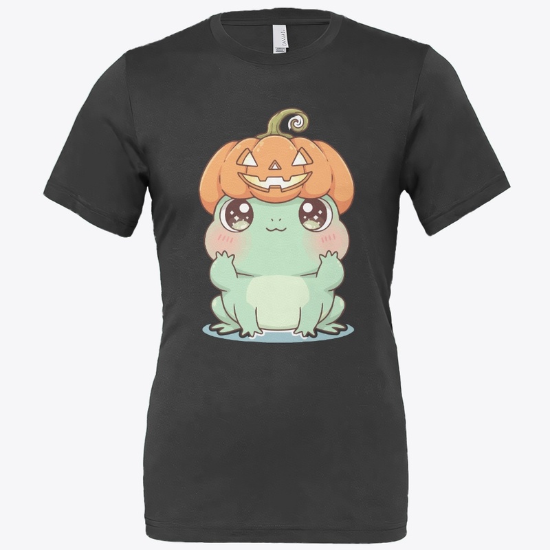 Hoppy Halloween Kawaii Pumpkin Hat Frog