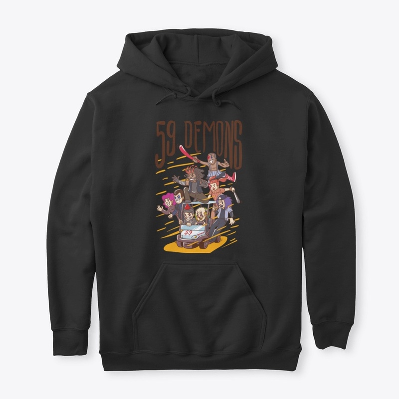 59 Demons on a golf cart Logo