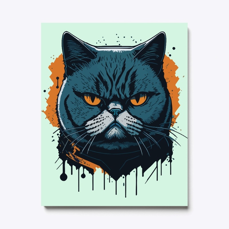 Vibrant Majesty: British Shorthair Cat