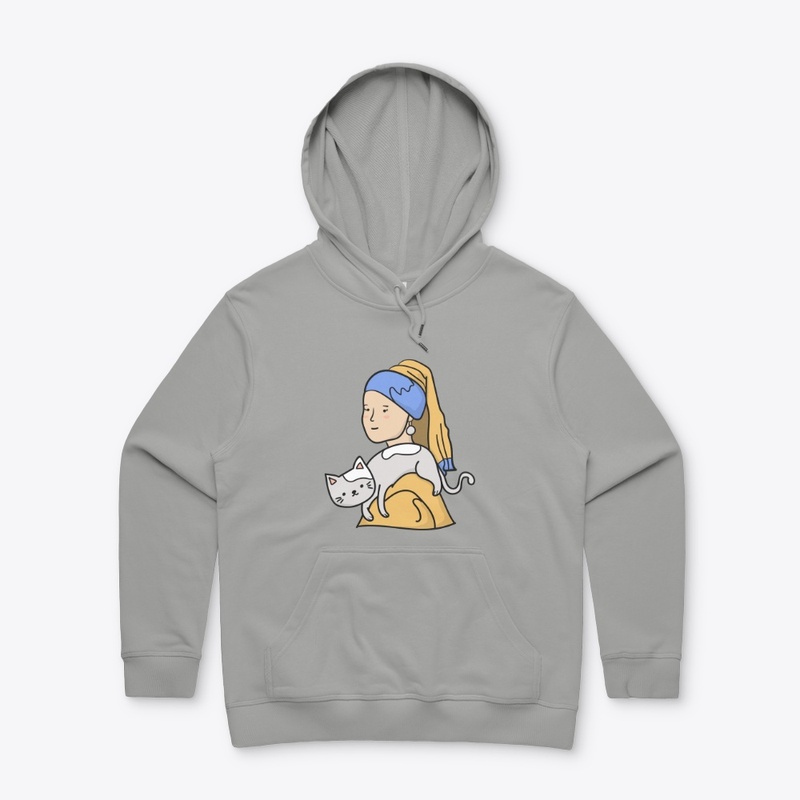 Cat mom, Girl with a pearl earring