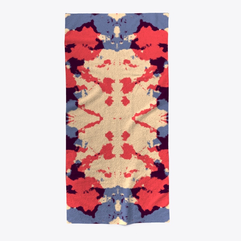 Colorful Abstract Ink Blot Rorschach