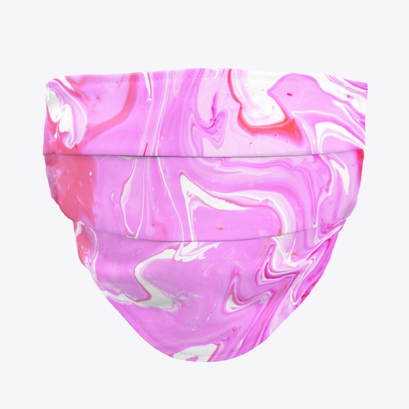 Pink and White Swirls