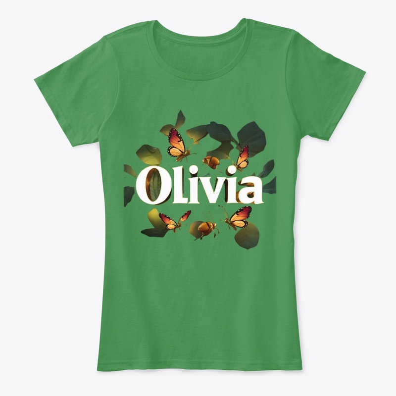 OLIVIA Flower Leaves Butterfly