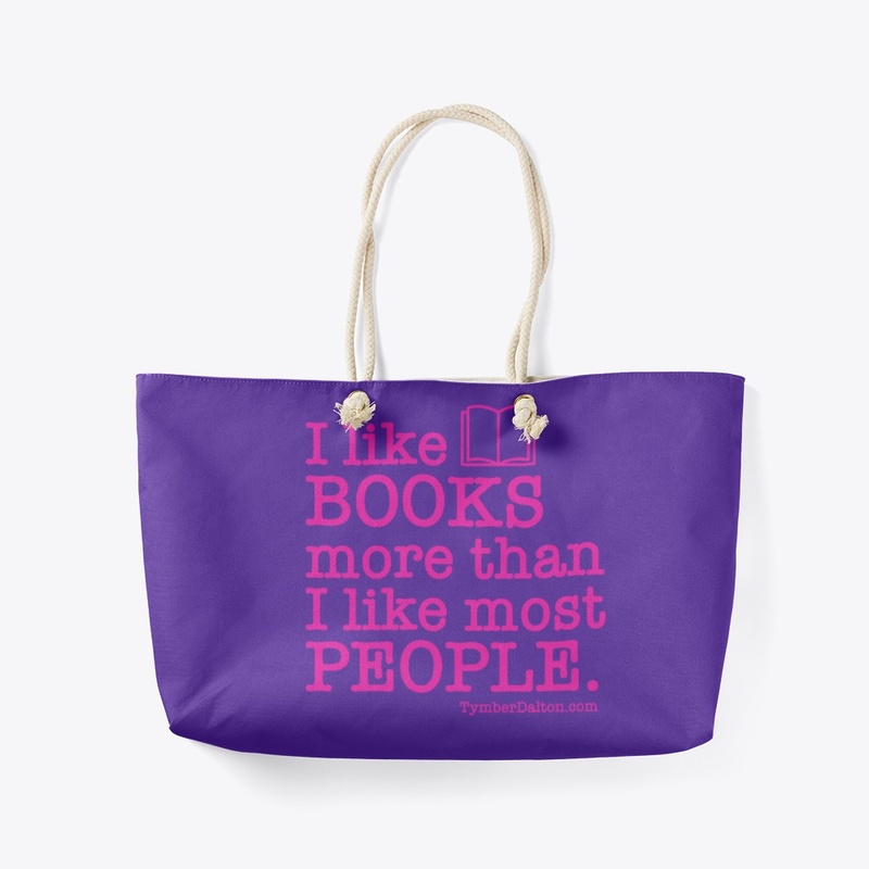 I like BOOKS more than PEOPLE (Pink)
