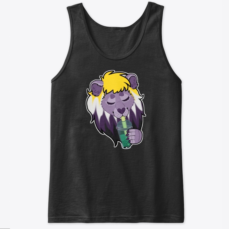 Bubble Tea Pride Lion (Non-Binary)