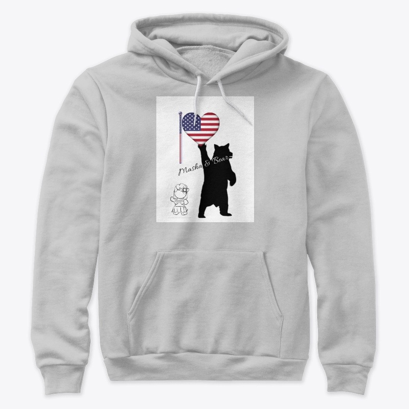 Masha & Bear American Flag Tee!