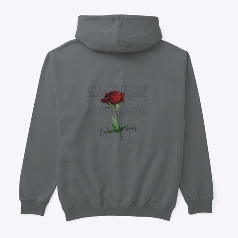 Embrik Rose Reverie Collection  Charcoal Maglietta Back