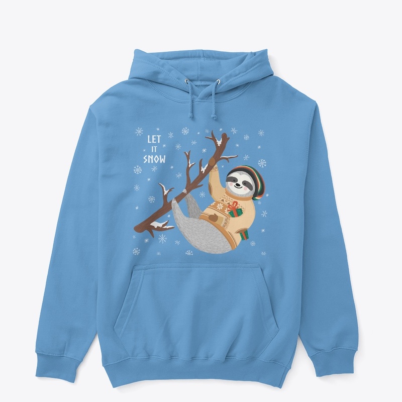 Winter Sloth Pullover Hoodie