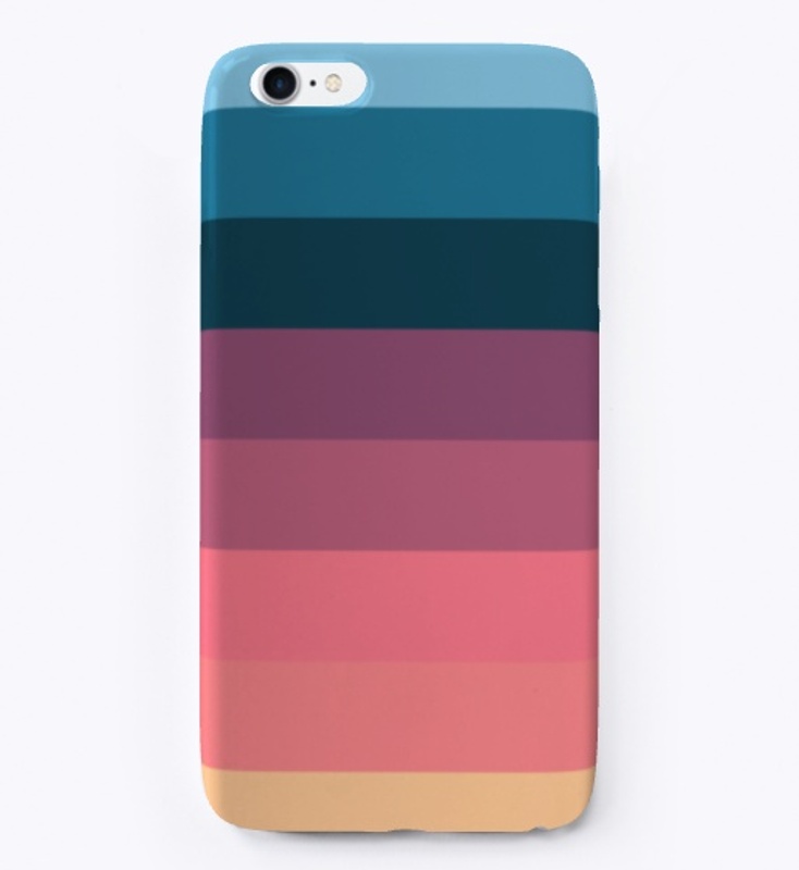 Babam Abstract Colorful Retro Stripes