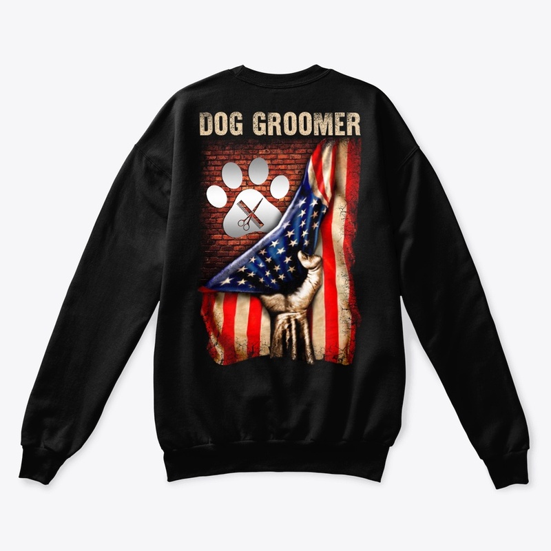 Proud American Dog Groomer Shirt 