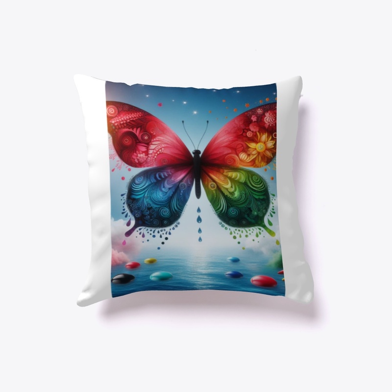 Aquatic Elegance : Butterfly on Water