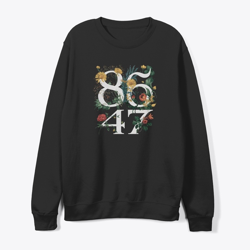 8647 Floral Typography Design