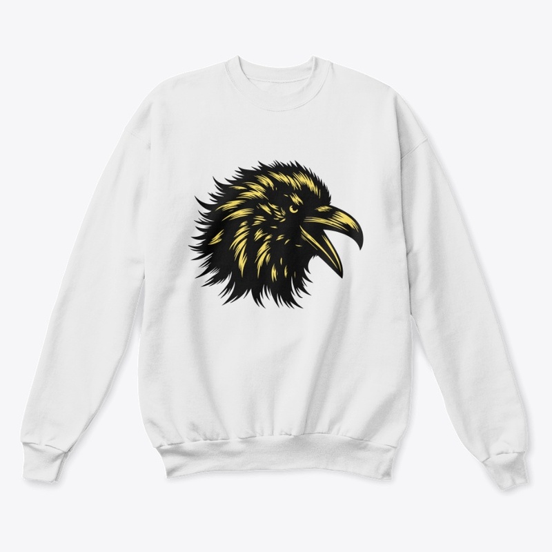 Angry Crow Head Design