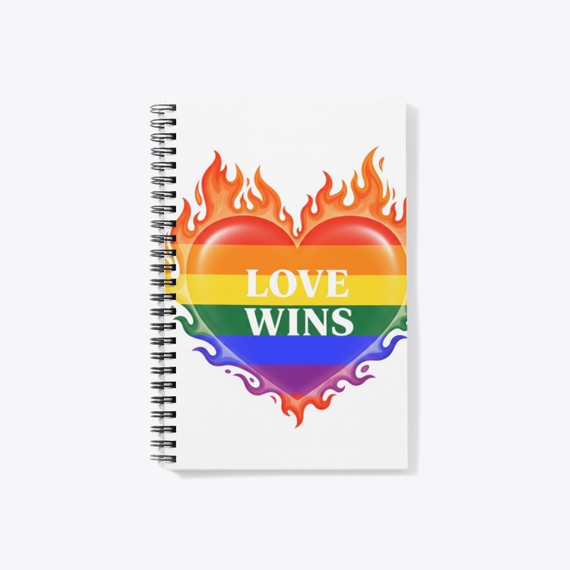  "Love Wins" LGBTQ+ Pride Heart