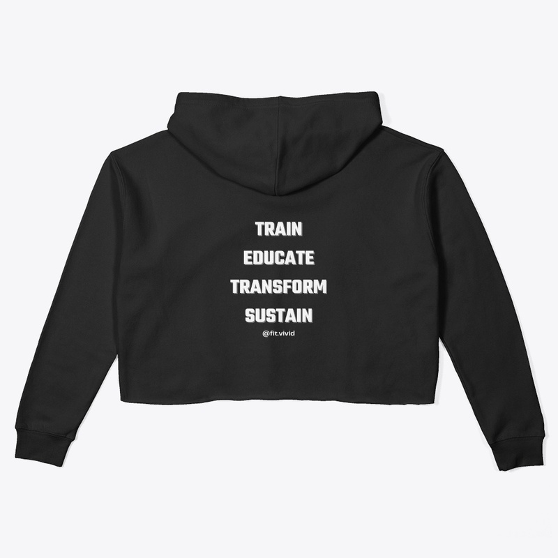 Train Cropped Hoodie