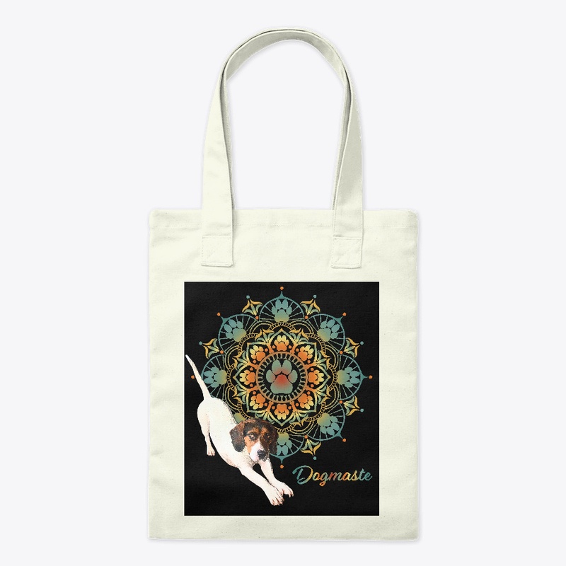 Dogmaste - Yoga dog with dog paw mandala
