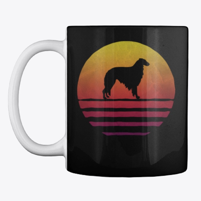 Retro 70s Vintage Borzoi Dog Lover Gifts