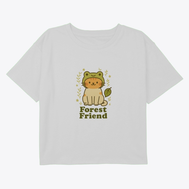Forest Friend Frog Hat Cat