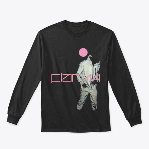 Techno Moon Black T-Shirt Front