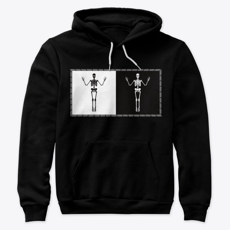 Hands Up Skeleton B/W  Protest Design