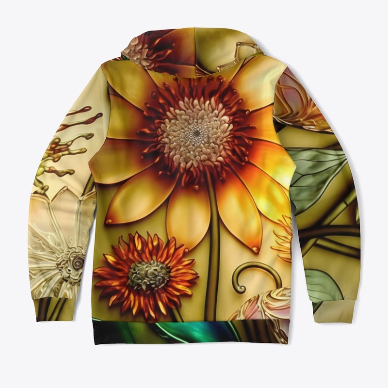 Amber flowers, flora, jewels