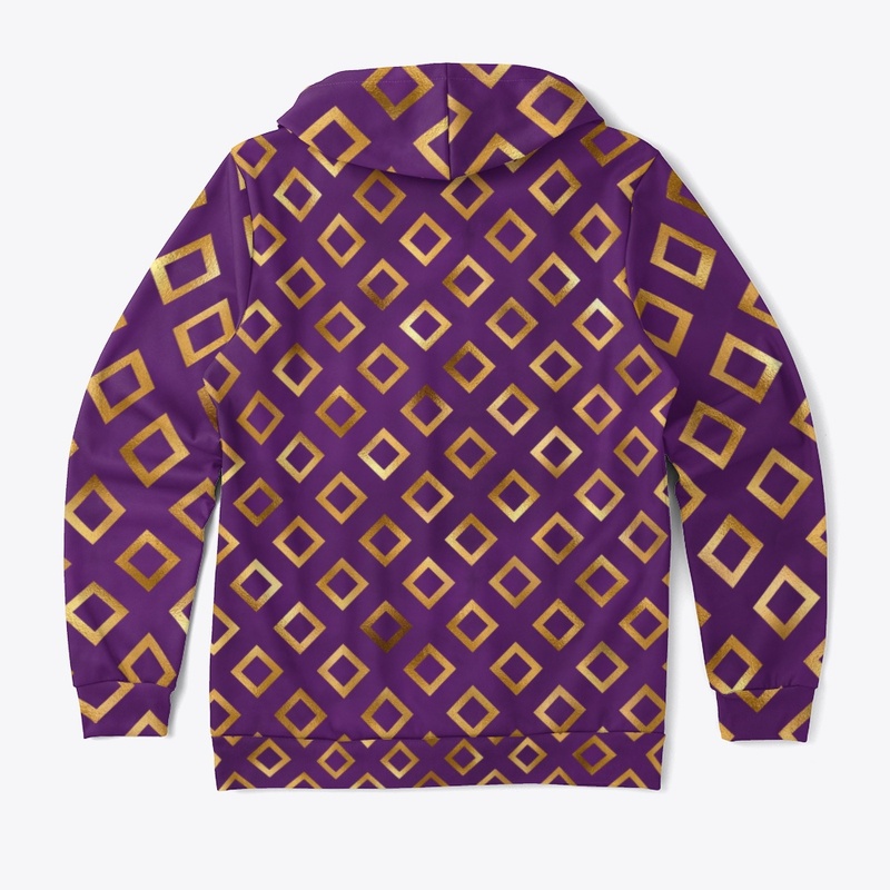 Purple and Gold Diamond Shapes