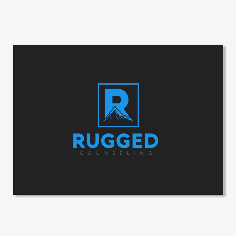 Rugged - Sticker - Lighter Blue Logo