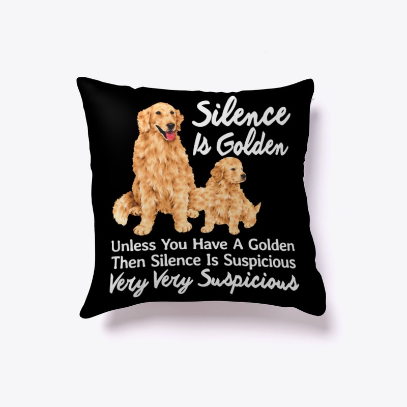 Funny Retriever Gift Silence Is Golden