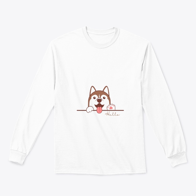 Brown Minimalist Cute Dog