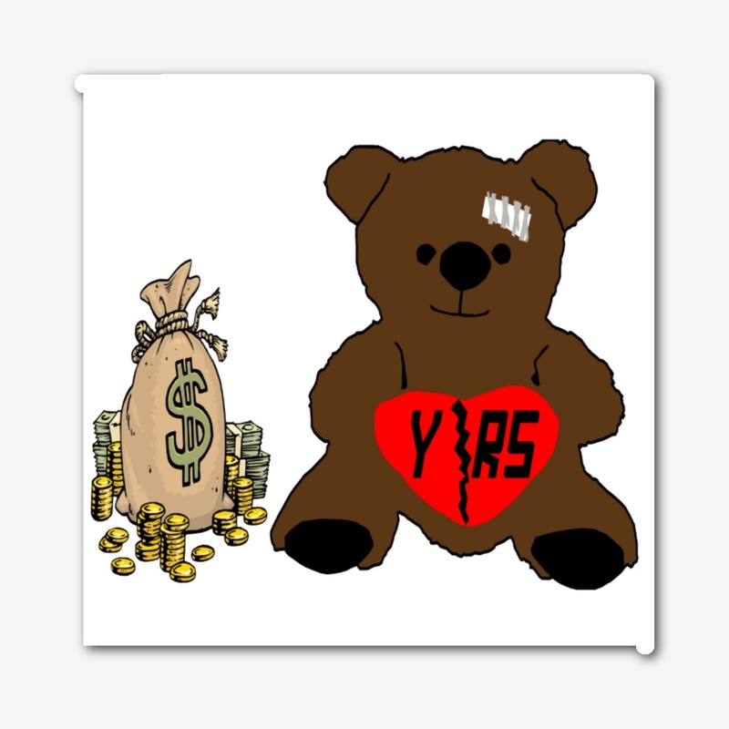 White YRS Bear Face Mask