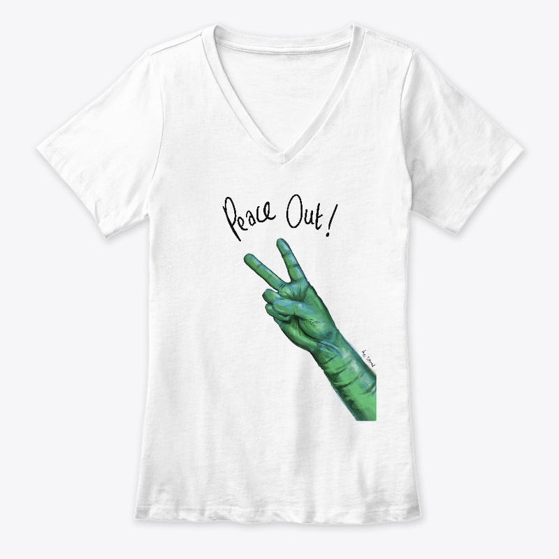 Peace Out Green Gloves