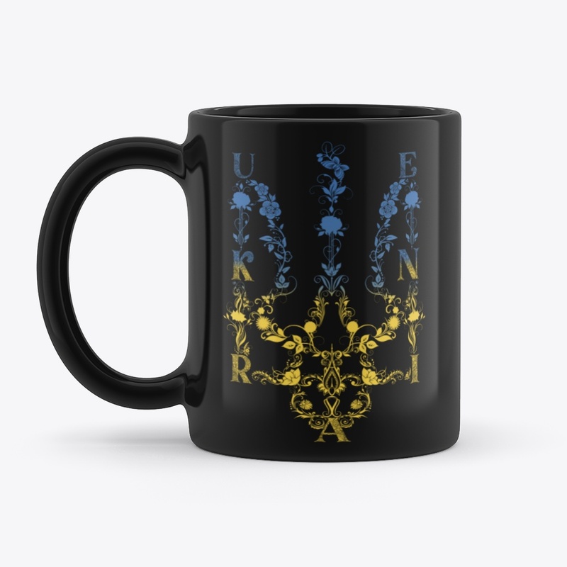 Ukraine flower flag - support Ukraine