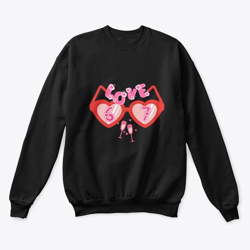Love 67 Valentine Heart Sunglasses