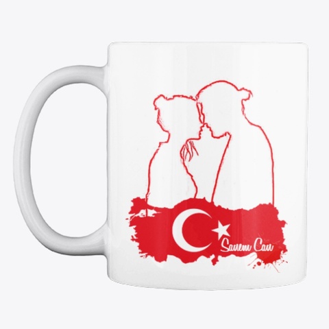 Erkenci Kus  Tazza Can & Sanem  White Camiseta Front