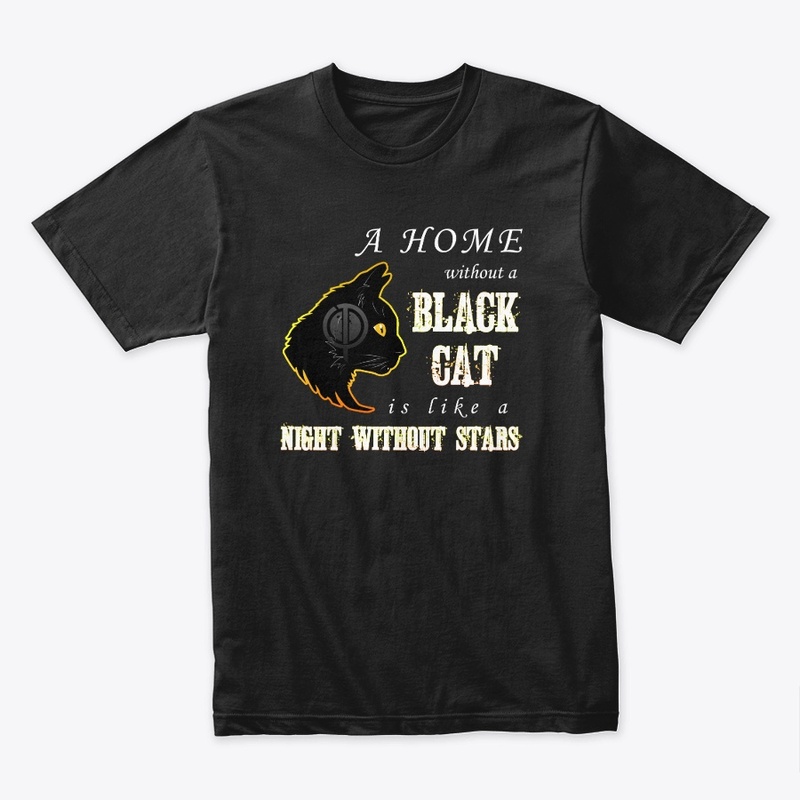 Black Cat quote Typography