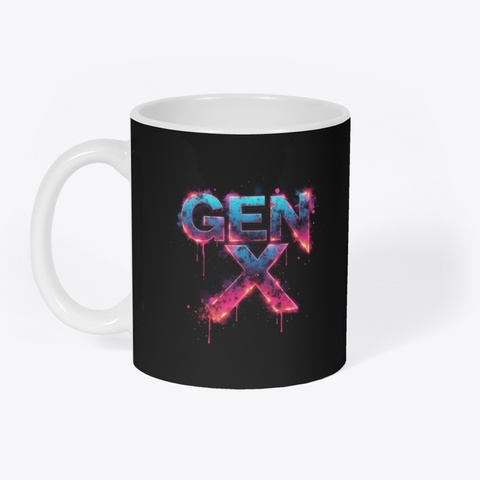 Gen X Mug Black T-Shirt Front