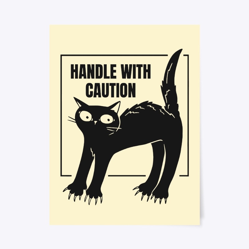 Moody Cat, Funny Warning Sign