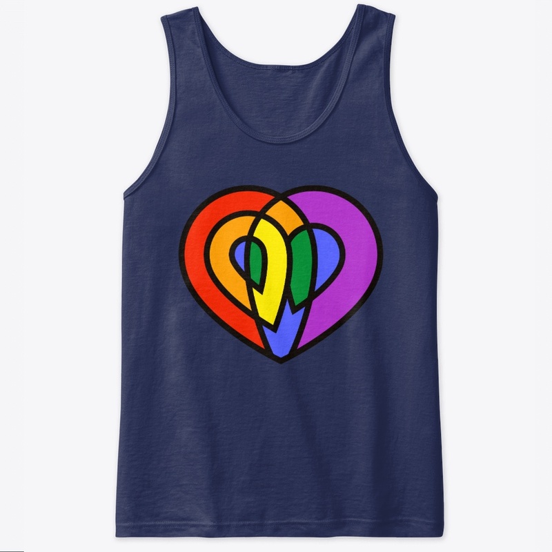 LGBT Love Pride Rainbow Heart