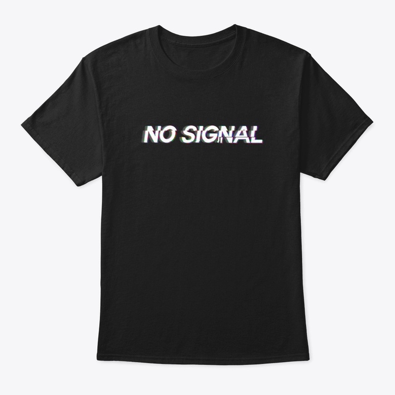 No signal black t-shirt