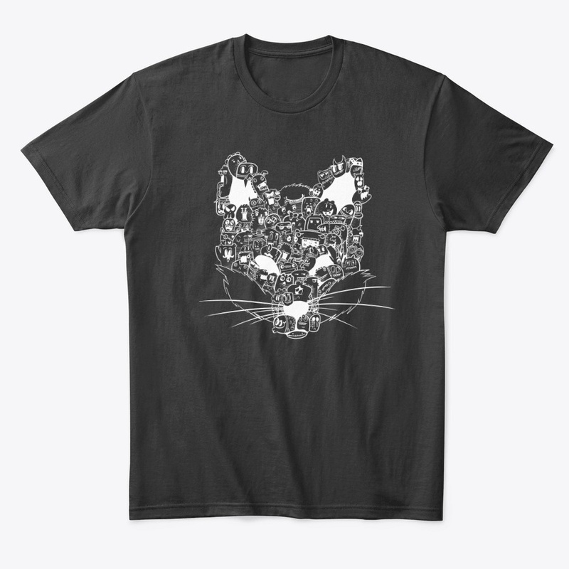 Fox doodle Black Shirt/Hoodie