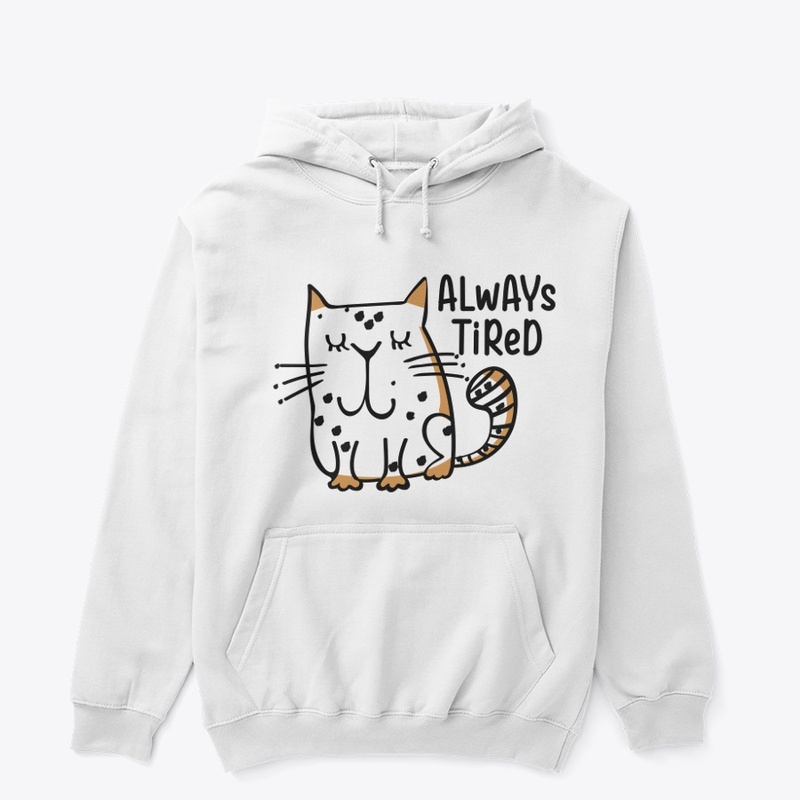 Always tired and sleepy cat